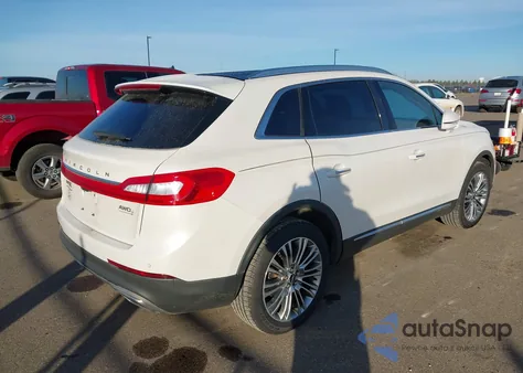 2017 Lincoln Mkx Reserve z USA, uszkodzony, nr VIN 2LMPJ8LR2HB153676